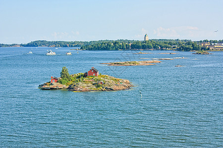 芬兰赫尔辛基附近的岛屿 赫尔辛基附近石头海岸风景群岛海峡渠道地标港口旅游国家图片
