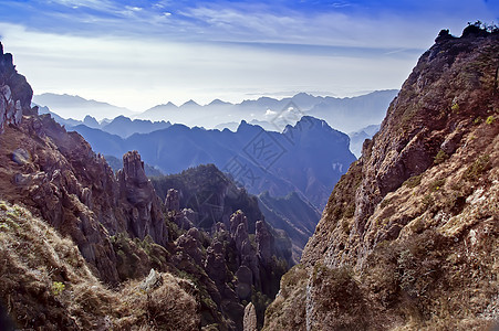 中国湖北申农家山地貌山脉旅游森林石林松树树木图片