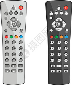 远程控制塑料插图键盘技术电视芯片电气视频力量按钮图片