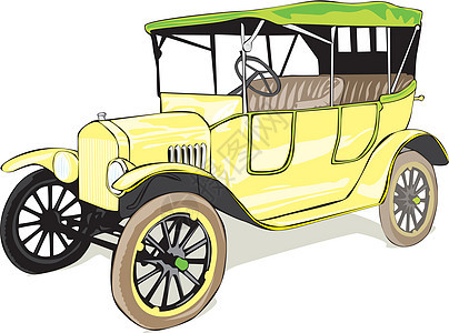 旧有色车合金发动机插图跑车头灯奢华汽车白色轮胎保险杠图片