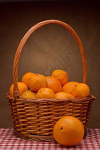 带普通话的篮子收成植物农业橙子背景图片