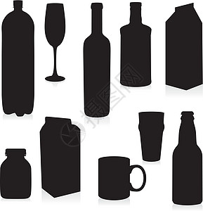 单独饮用容器工作室标签饮料白色玻璃厨房碳酸牛奶收藏果汁图片