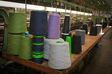 纺织工业牙线纤维棉布羊毛工厂制造织机自动化机器棉纺厂图片
