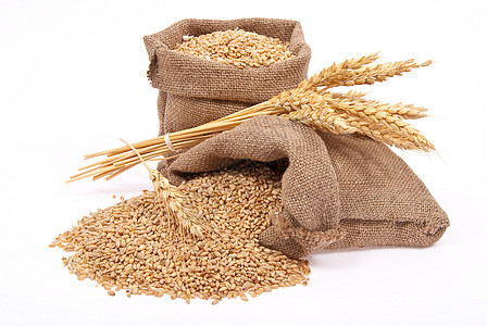 小麦谷和小麦耳朵烹饪棕色碎粒粮食生长收成面包乡村营养农场图片
