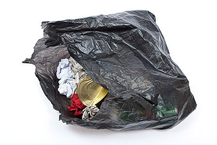 黑垃圾袋倾倒垃圾塑料打扫衬垫垃圾箱家务图片