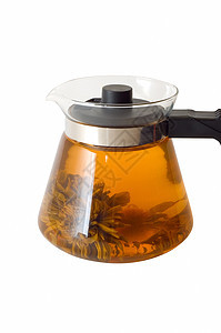 茶壶加茶液体树叶小吃草本植物薄荷早餐药品植物文化仪式图片