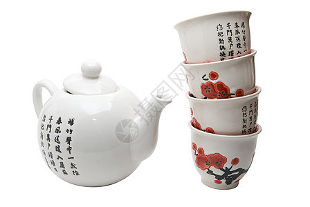 亚洲风格的茶叶咖啡花朵杯子象形黏土艺术文字文化食物餐具图片