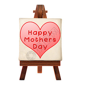 快乐母亲的一天信息三脚架创造力艺术品画架艺术帆布框架素描木头妈妈图片