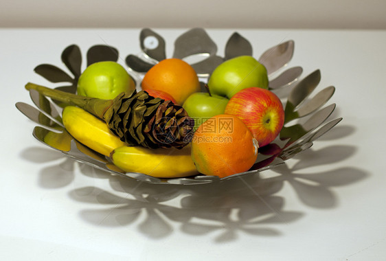 水果果维生素食物红色白色蔬菜甜点菠萝水果篮子营养图片
