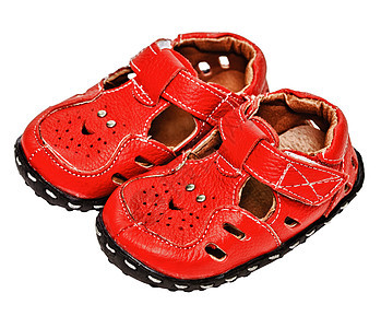 儿童小型红皮沙鞋图片