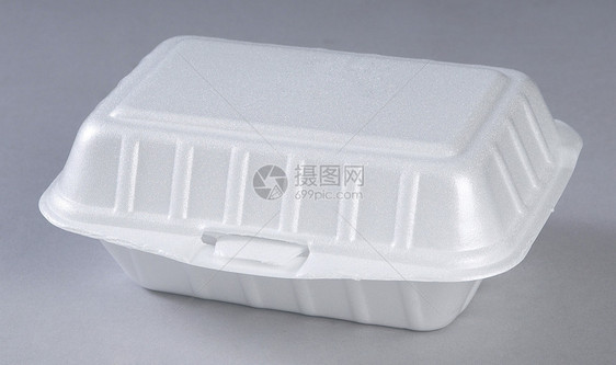 泡沫塑料饭盒静物化工背景生物食物废料纯色快餐环境午饭图片
