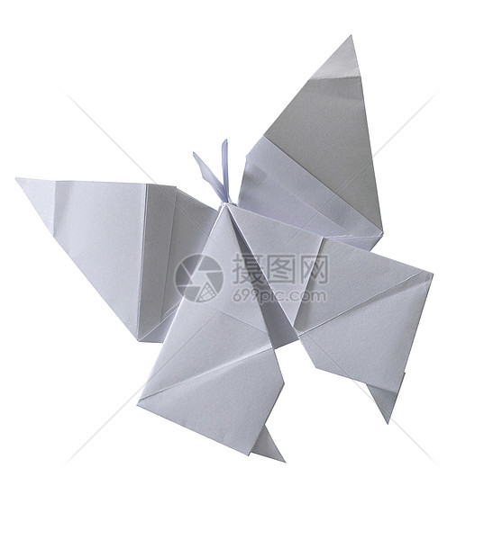 折纸文化象征工艺蝴蝶灰色玩具对象焦距白色制品图片