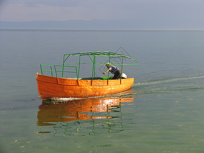奥赫里德湖 马塞多尼亚天空假期海岸旅行蓝色全景季节支撑旅游图片