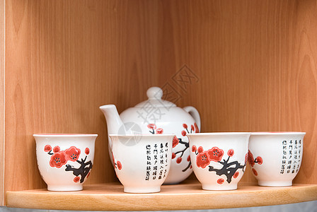 茶具钥匙闲暇早餐茶壶午餐活力盘子制品时间陶器图片