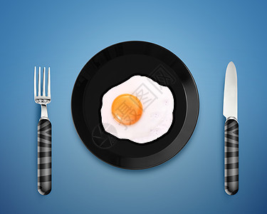 炸鸡蛋在一块盘子上图片