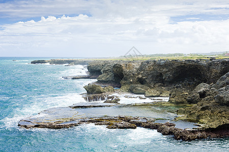 北点 巴巴多斯 加勒比外观海岸线世界海洋风景旅行海景悬崖岛屿海岸图片