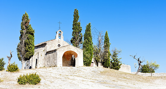 法国普罗旺斯Eygalieres附近圣瓦斯特教堂景点建筑位置建筑学部门旅行宗教外观历史性教会图片