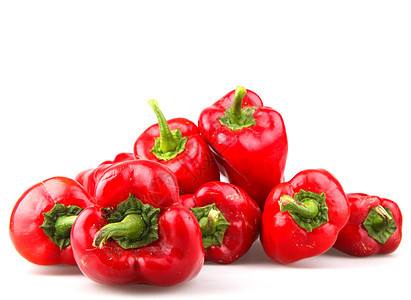 白色背景的红辣椒烹饪管理营养饮食红色重量膳食胡椒辣椒损失图片