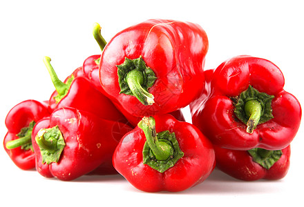 白色背景的红辣椒体重减肥红色胡椒食物食谱辣椒网络烹饪损失图片