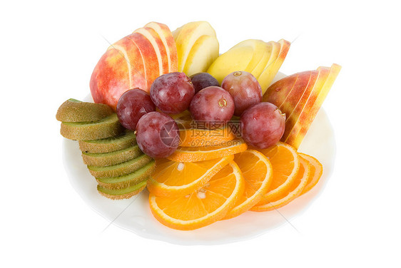 丰富多彩的水果沙拉美食浆果橘子生产食物营养小吃盘子甜点情调图片