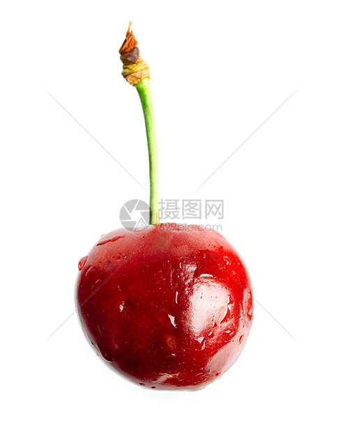 白色樱桃食物健康红色水果图片