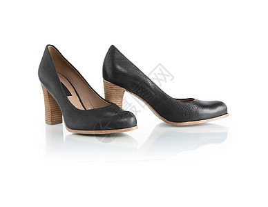时装女鞋黑色皮革鞋类时尚女性魅力衣服脚跟衣柜图片