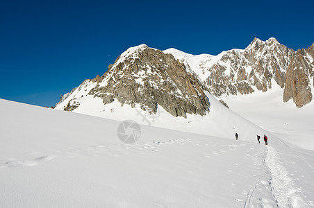 布朗马西夫山运动指导登山者旅行晴天高度环境冻结成就框架图片