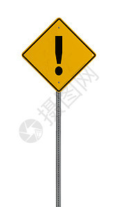 - 黄色路警示信号标志背景图片
