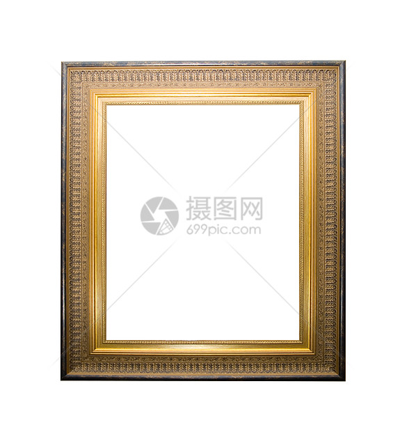 金框摄影文化绘画边界画廊框架艺术金子木头正方形图片