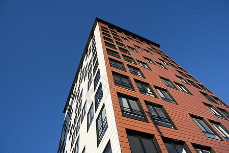 楼外建筑蓝色露台房地产结构种植建筑学红色园景类型图片