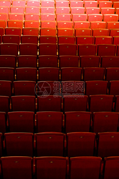 座位剧院戏剧椅子电影礼堂扶手椅红色音乐会歌剧休闲图片