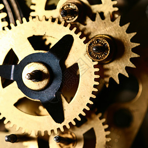 时间装置运动平衡齿轮车轮机器乐器金子珠宝商手表旋转图片