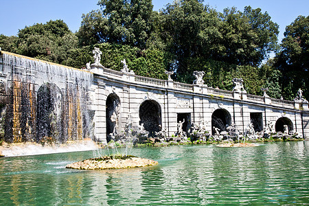 意大利喷泉住宅城堡旅行石头公园雕像瀑布奢华花园图片