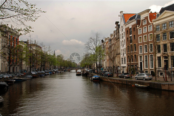 阿姆斯特丹照明景观运河房子建筑学建筑城市荷卢经济旅行图片