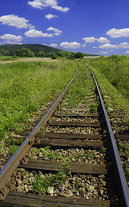 铁路旅行航程国家农村旅游小路孤独速度火车条纹图片
