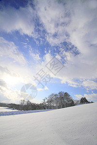 雪地和蓝天空白色天空蓝色雪原场地图片