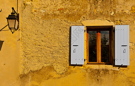 法语窗法国窗口房子街道历史性快门窗户石头木头建筑学传统住宅图片