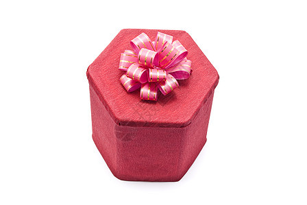带弓的红礼盒礼物展示红色丝带生日念日惊喜盒子图片