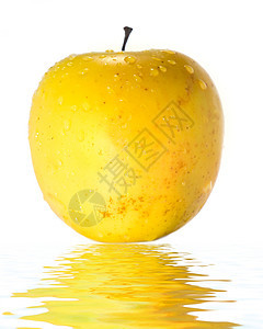 苹果黄色甜点小吃早餐诱惑水果食物图片