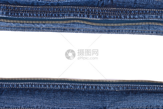 Jeans 边界衣服裤子织物接缝标签服装牛仔裤纺织品棉布空白图片