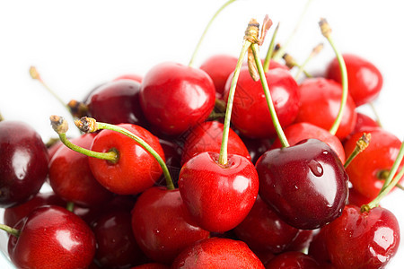 红色在白色上水果健康食物图片