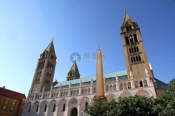 佩克斯大教堂旅行历史性地标纪念碑建筑学城堡历史风景回廊公园图片