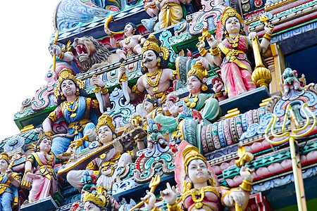 Hhindu 寺庙雕像地标女神祷告雕塑建筑学旅游宗教历史性偶像入口图片