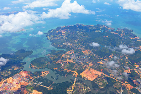 城市土地非城市城市的空中图片背景