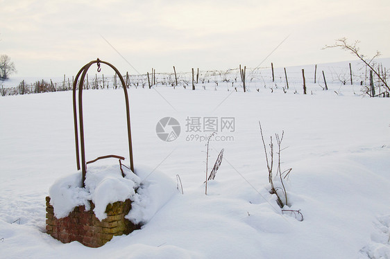 好降雪阳光季节森林全景植物群雾凇旅行环境气候图片