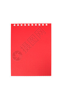 红色笔记本日记文档空白商业教育学习写作笔记草图图片