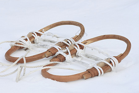 日本雪鞋 Kanjiki雪鞋下雪冻结白色图片