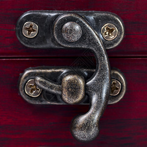 胸锁紧闭树干黄铜复古古董风格车厢宝藏案件贮存闩锁图片