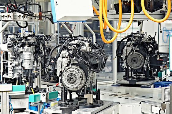 汽车发动机制造厂引擎制造业输送带工程机械生产力量加工托盘原型图片