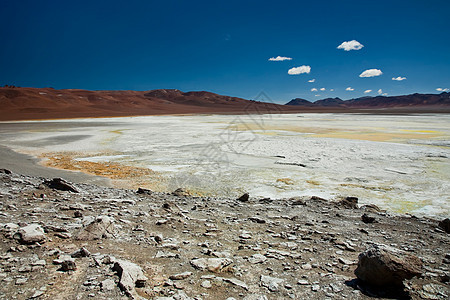 智利盐湖火山地区沙漠勘探蓝色荒野池塘风景旅行旅游图片